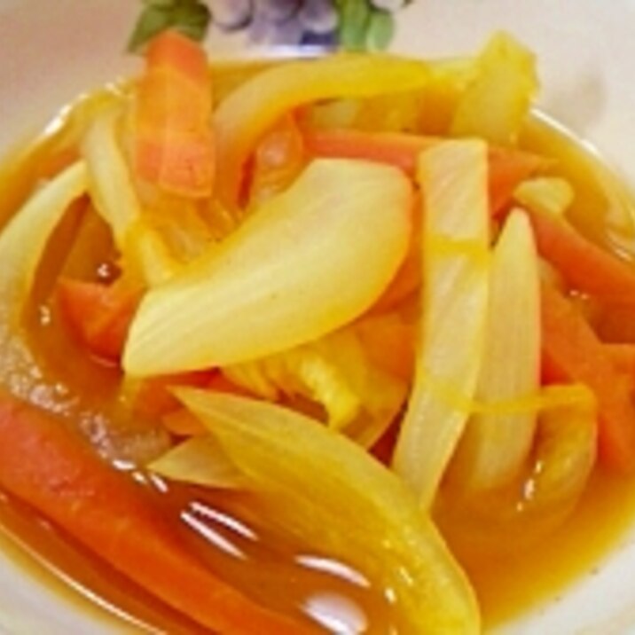 にんじんと新玉葱のカレースープ